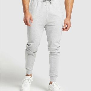 Grey Gymshark Crest Joggers - Size M